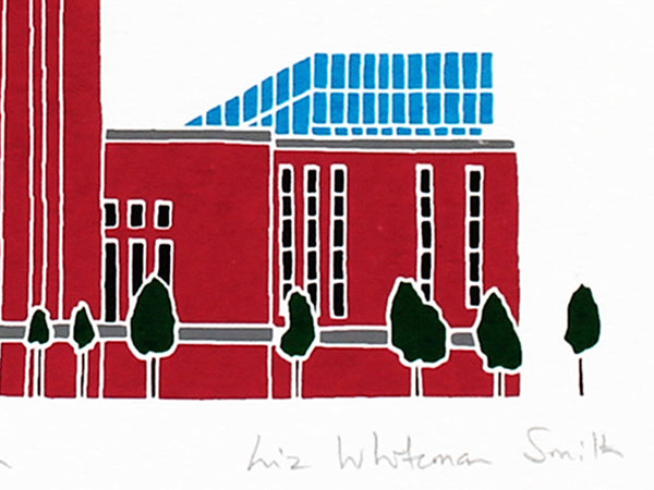 Battersea Power station screen print by Liz Whiteman Smith