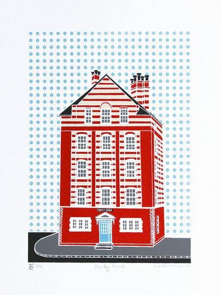 Print of Hurley house in  Arnold Circus, Shoreditch