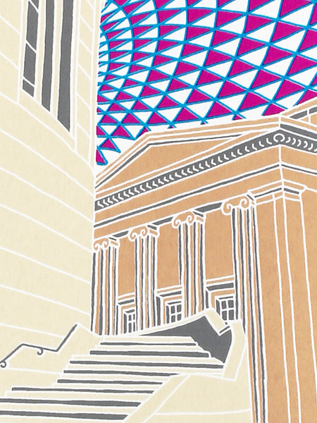 British Museum screen print by Liz Whiteman Smith