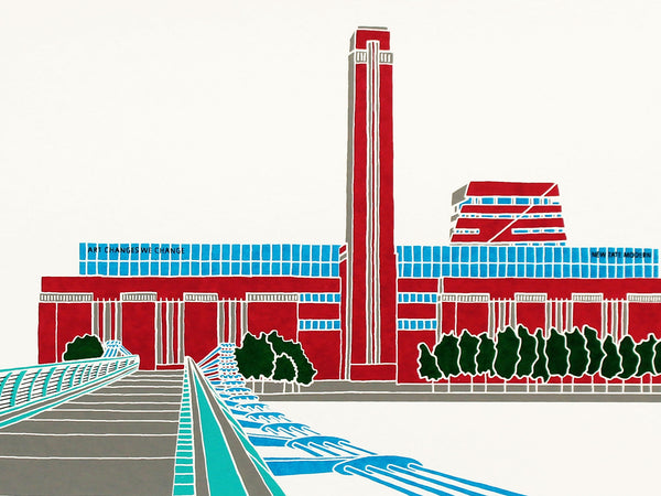 Print of Tate Modern Art Gallery in London