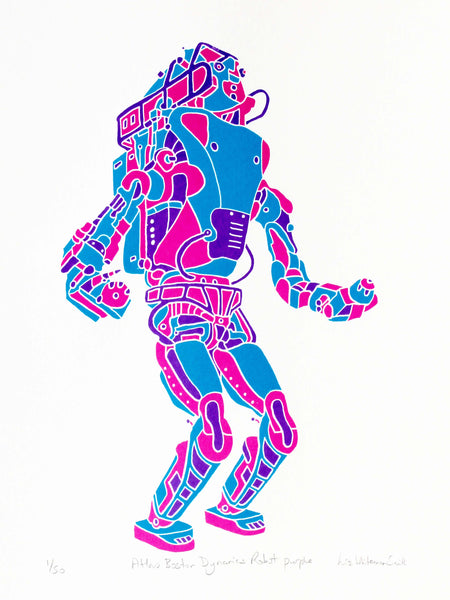 Atlas Boston Dynamics robot - Silver & Teal