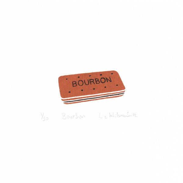Bourbon chocolate biscuit mini screen print