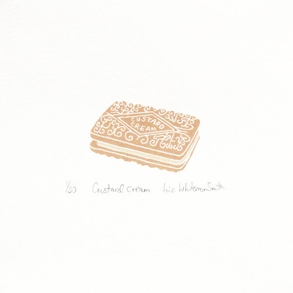 Custard cream mini screen print