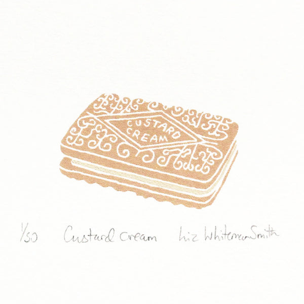 Custard cream mini screen print