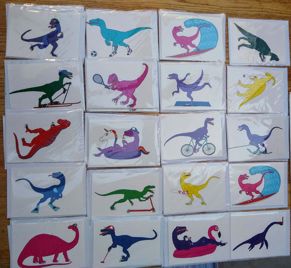 Dinosaur greetings card