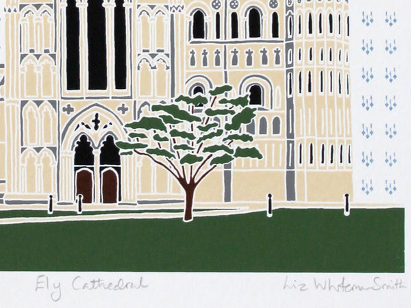 Ely Cathedral screen print by Liz Whiteman Smith