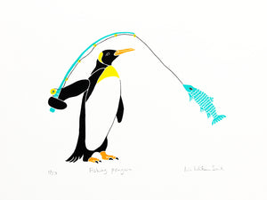 Fishing penguin