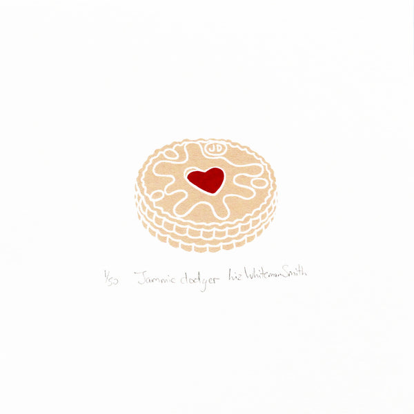 Jammie dodger biscuit mini print