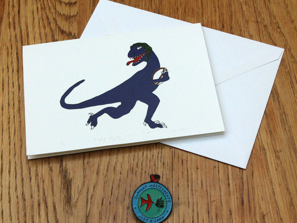 Dinosaur greetings card