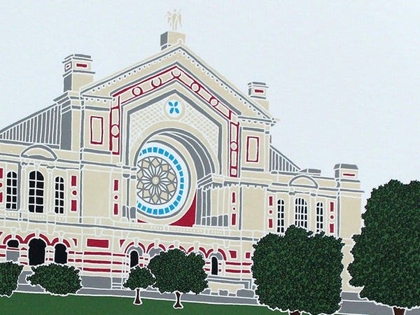Print of Alexandra Palace in North London