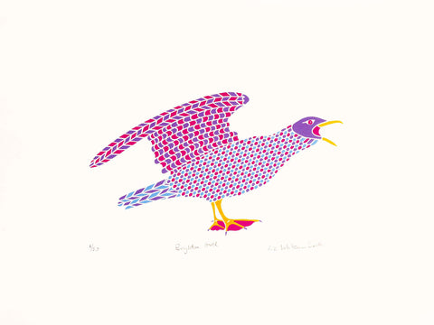 colourful seagull print