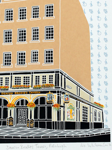 Print of the Deacon Brodie's Tavern, an Edinburgh pub