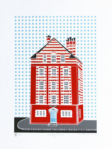 Print of Hurley house in  Arnold Circus, Shoreditch 