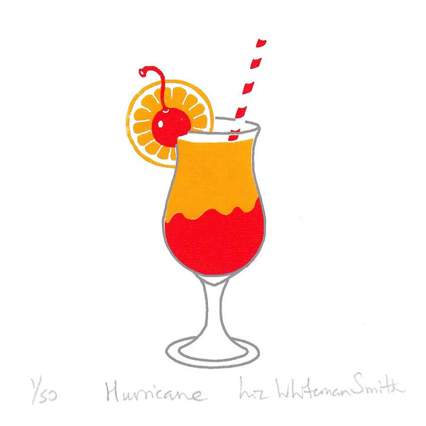 Hurricane Cocktail print