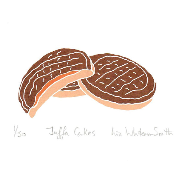 Print of chocolate jaffa cakes