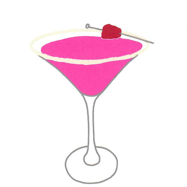Raspberry Martini Cocktail print