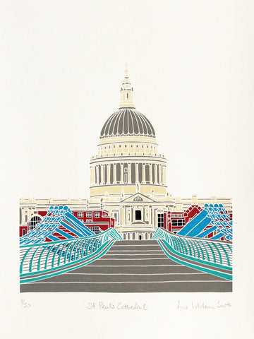 Print of St Paul's Cathedral London