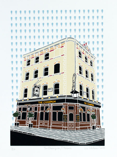 The Champion pub print, Fitzrovia