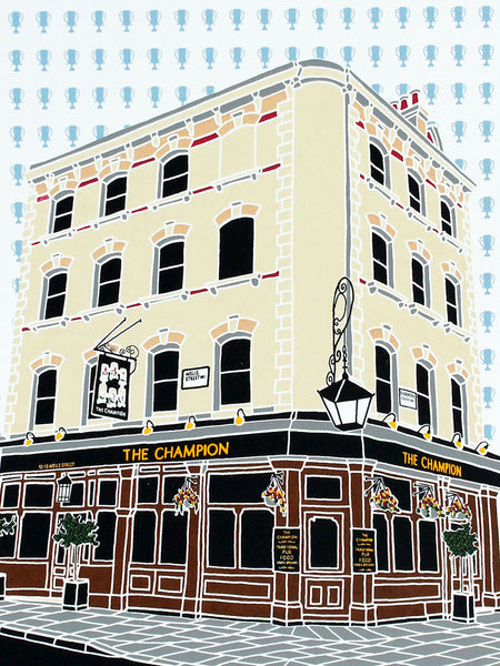 The Champion pub print, Fitzrovia