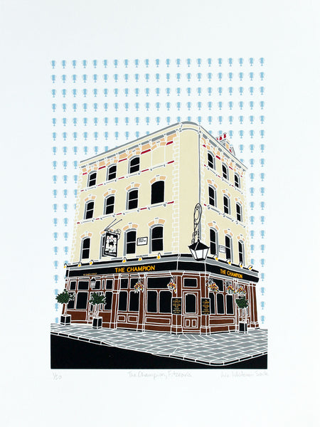 The Champion pub print, Fitzrovia