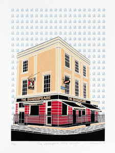 The Shakespeare pub in Stoke Newington print