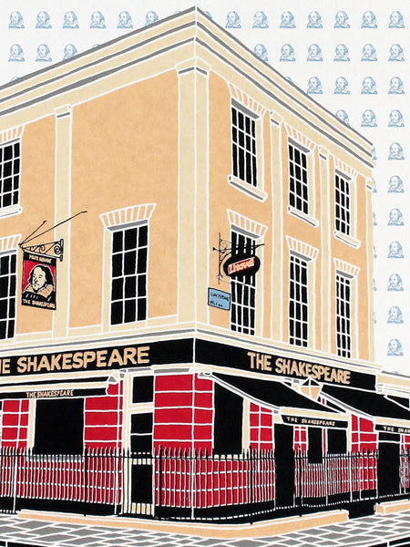 The Shakespeare pub in Stoke Newington print