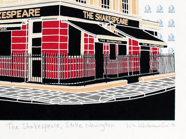 The Shakespeare pub in Stoke Newington print