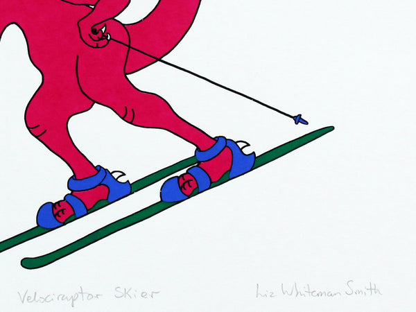 Velociraptor Skier