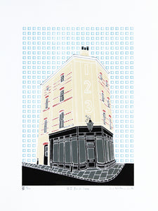 123 Brick Lane screen print by Liz Whiteman Smith