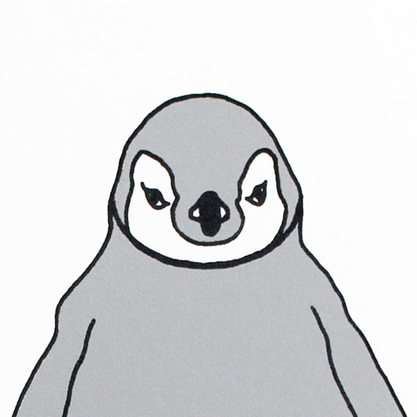 Baby penguin screen print