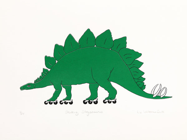 Skating Stegosaurus