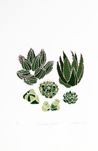 screen print of cactus by Liz Whiteman Smith