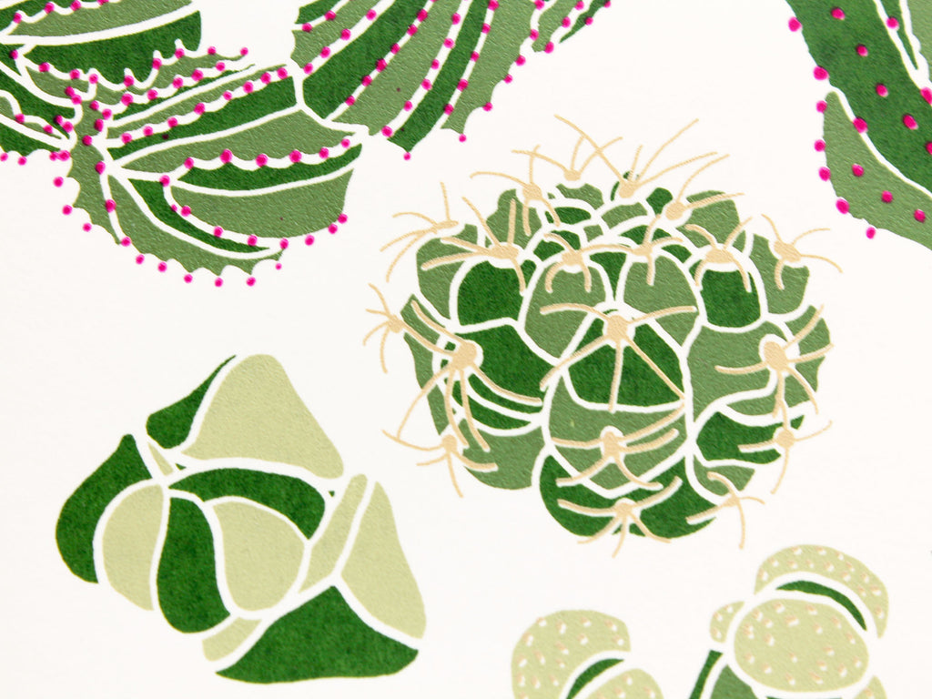 succulents galore Succulents galore – Liz Whiteman Smith Screen Prints