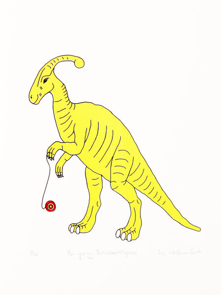 Yo-yoing Parasaurolophus